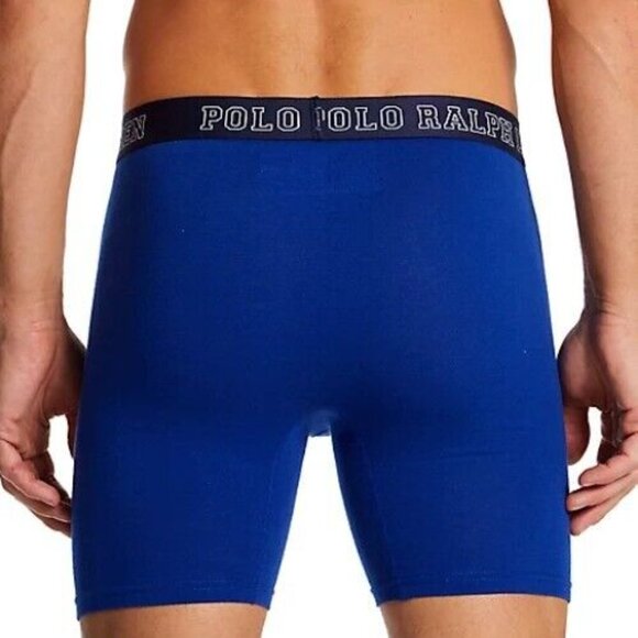 Polo Ralph Lauren 3 Pack RMBBP3 Men's Breathable Mesh Boxer Briefs Blue Size M - Picture 4 of 5